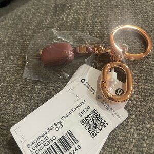 lululemon athletica Rose and Gold Keychain Accessory